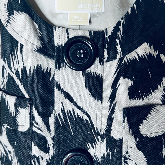 Michael Kors Size P/L Top Jacket Women’s Linen - Picture 4 of 7